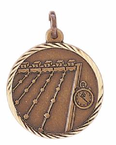Swimming 1-1/4" Sunray Medal