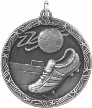 Shooting Star 1 3/4" Soccer Award Medal #3