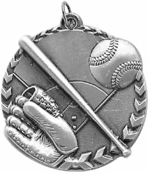 Millennium 1 3/4" Award Baseball Medal #3