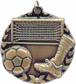 Millennium 1 3/4" Award Soccer Medal #2