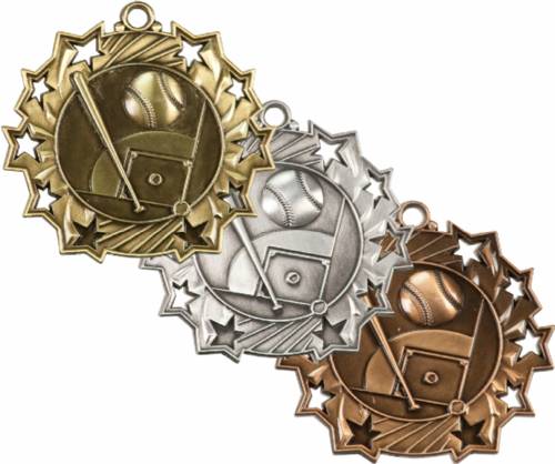 Ten Star Series Baseball Award Medal
