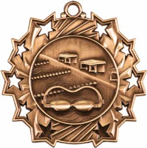 Ten Star Series Swim Award Medal #4
