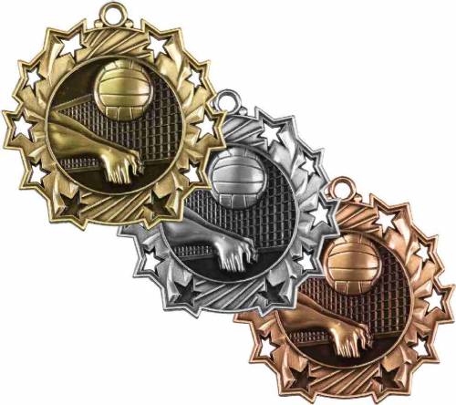 Ten Star Series Volleyball Award Medal