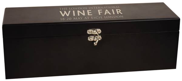 Matte Black Finish Single Wine Box with Tools  Gift Set #6