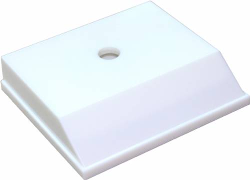 3" x 3 1/2" Weighted Plastic Trophy Base (White)