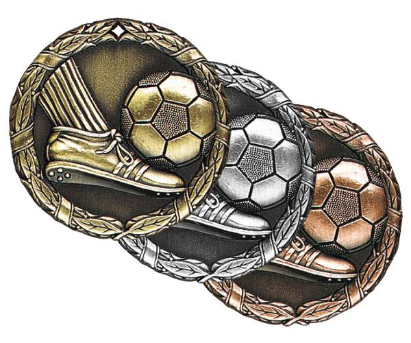 2" Soccer XR Series Award Medal (Style B)