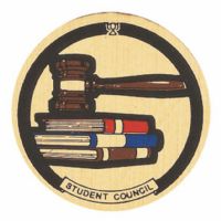 2" Student Council Gold Mylar Trophy Insert