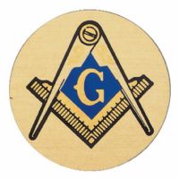 2" Masonic Gold Mylar Trophy Insert