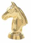Gold 2" Horse Head Trophy Trim Piece