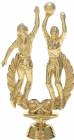 6 1/4" Basketball Action Female Trophy Figure Gold