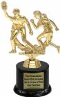 6 5/8" Double Action Softball Trophy Kit with Pedestal Base