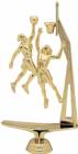 8 3/8" Double Action with Basketball Female Trophy Figure Gold