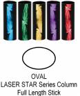 Oval Laser Star Trophy Column Full 45" stick GREEN ONLY