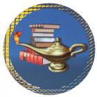2" Dazzle Lamp of Knowledge Trophy Insert