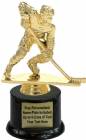 6 1/2" Action Hockey Male Trophy Kit with Pedestal Base