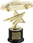 6" Stock Car Star Trophy Kit with Pedestal Base