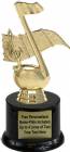 6 1/4" Music Note Trophy Kit with Pedestal Base