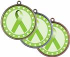 Lime Green Ribbon Awareness 2 1/4