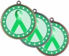 Light Green Ribbon Awareness 2 1/4