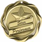 3" Star Performer - Fusion Series Award Medal Gold