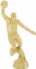 6" Action Basketball Male Trophy Figure Gold