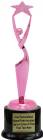 Pink 9" Reach For The Stars Trophy Kit with Pedestal Base