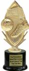6 3/4" Soccer Sports Trophy Kit with Pedestal Base