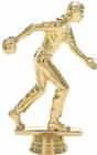 5" Duckpin Bowler Male Gold Trophy Figure