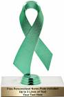 Green 6 1/2" Awareness Ribbon Trophy Kit
