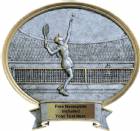 Tennis Female - Legend Series Resin Award 8 1/2" x 8"