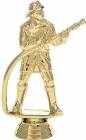 5" Firefighter Gold Trophy Figure