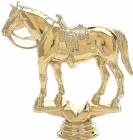 5 1/2" Western Horse Trophy Figure Gold