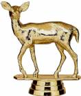 3 1/4" Deer Doe Gold Trophy Figure