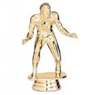 4 1/2" Wrestler w/Headgear Trophy Figure Gold