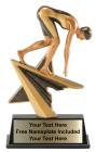 7" Swimming Female Star Power Sport Resin Trophy