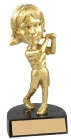 6" Bobblehead Female Golf