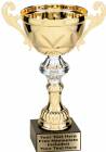 9" Gold Metal Cup w/ Marble Base