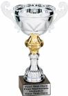 9" Silver Metal Cup w/ Marble Base