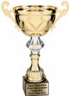 11 3/4" Gold Metal Cup w/ Marble Base