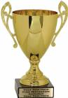 13 1/4" Gold Metal Cup w/ Marble Base
