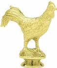 3 3/4" Rooster Gold Trophy Figure