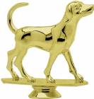 4" Fox Hound Dog Gold Trophy Figure