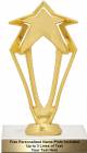 6 3/4" Gold 3-D Rising Star Trophy Kit