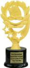 7 1/2" Swimming Sport Wreath Trophy Kit with Pedestal Base