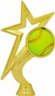 6 1/2" Gold Star Softball Trophy Figure