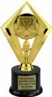 7 1/2" Hockey Scene Trophy Kit w/ Pedestal Base