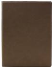 9 1/2" x 12" Dark Brown Leatherette Portfolio with Notepad
