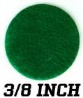 Green Felt Dots 3/8" Sold Individually