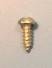 1/4" Gold Slotted Screw