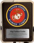 10 1/2" x 13" US Marine Corps Licensed Plaque with Custom Nameplate